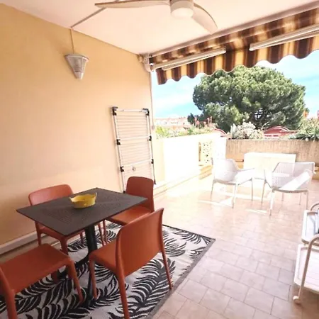 Parc Vélusine - T2 Lumineux, 4 Couchages, Clim, Terrasse, 2 Piscines&tennis Antibes
